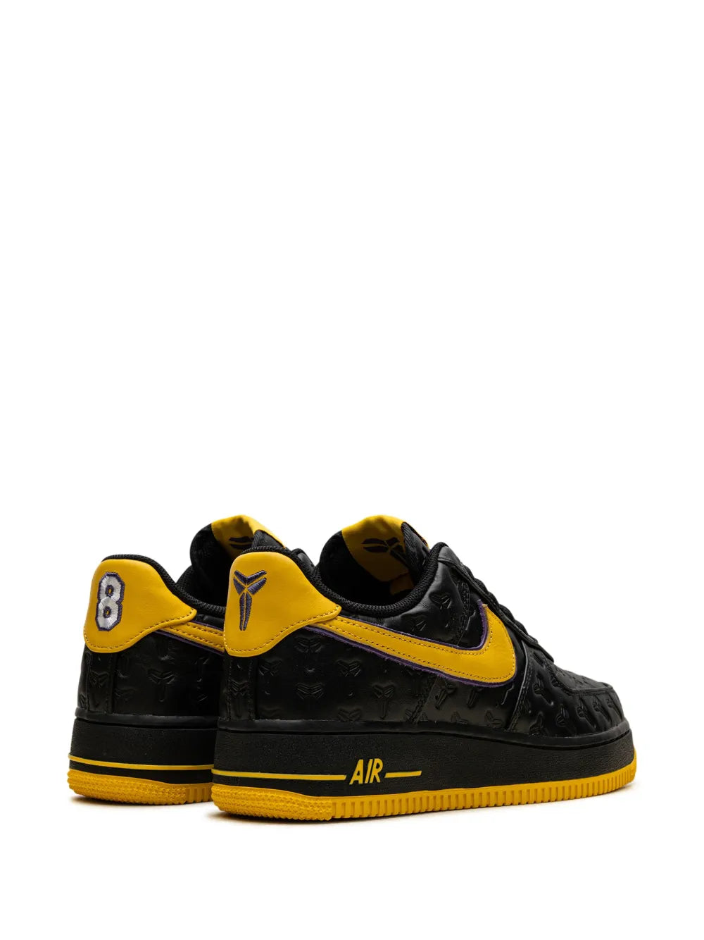 X Kobe Bryant Air Force 1 Lakers Away - Black/Varsity Maize/Varsity Purple Sneakers