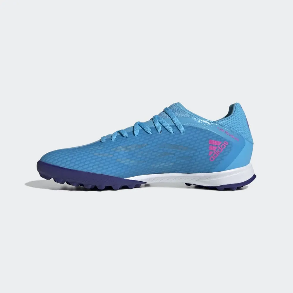 adidas X Speedflow 3 TF Turf Football Boots Sky Rush/Pink