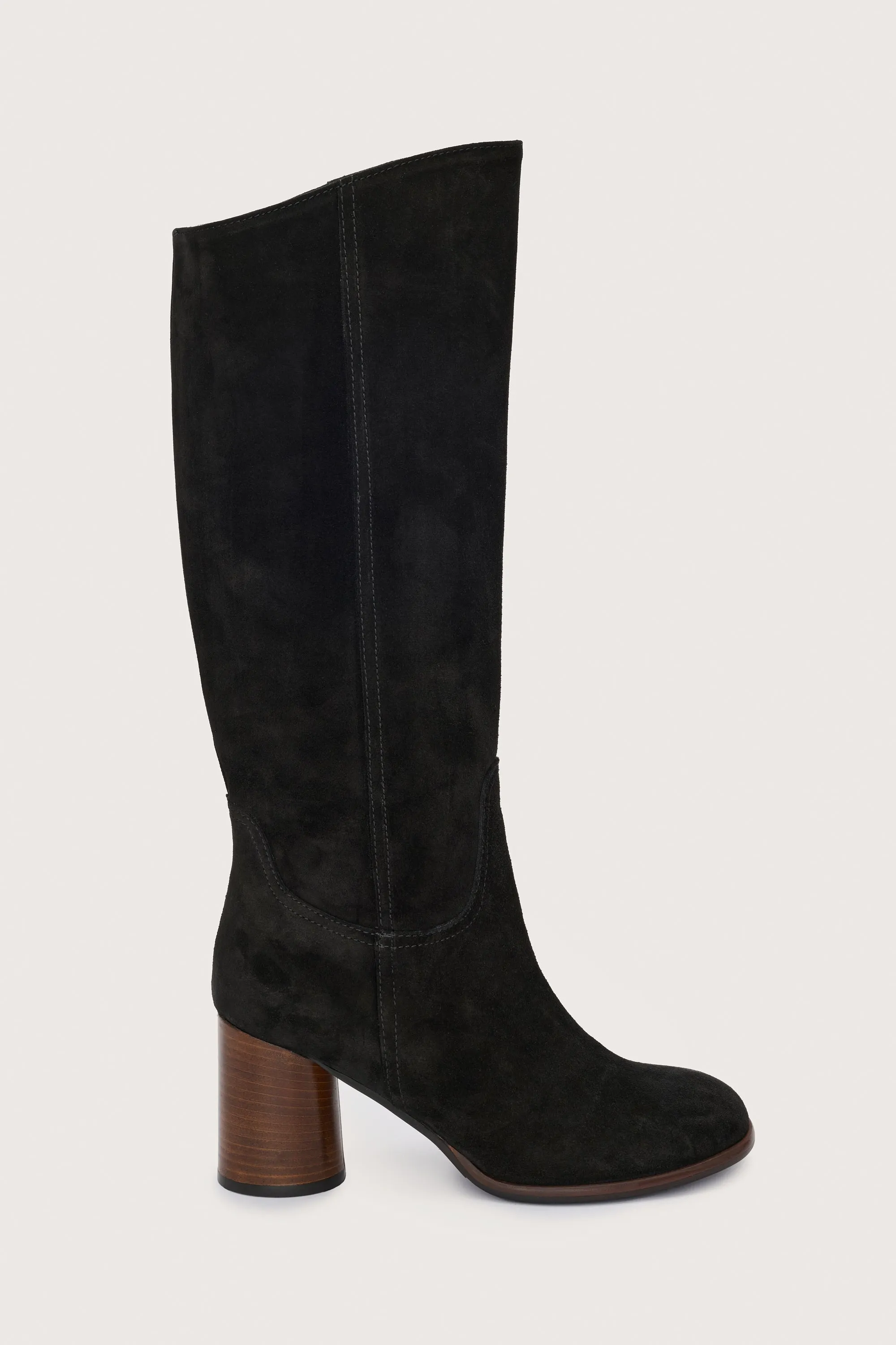 Rachel Tall Boot Suede Black