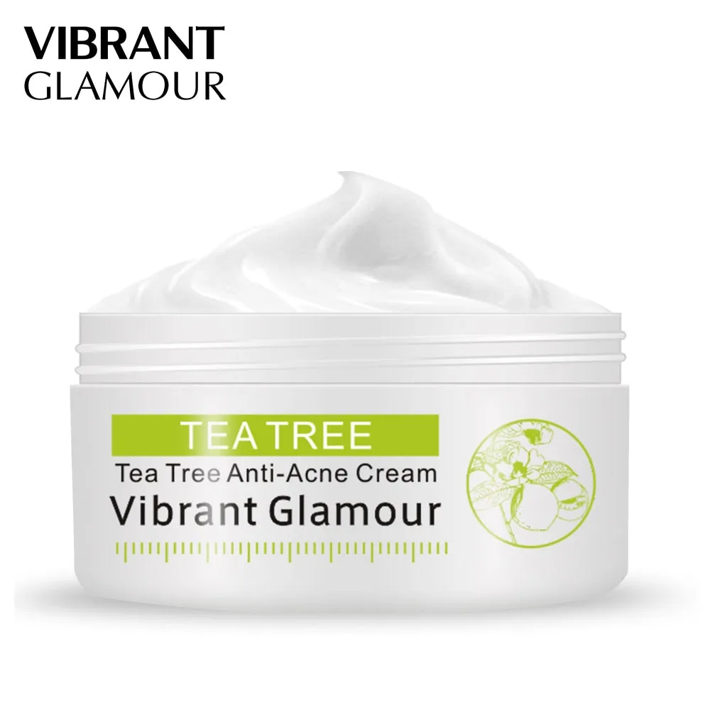 VIBRANT GLAMOUR Tea Tree Acne Cream Anti-acne Print Face Cream Remover Acne  Treatment Facial Eliminates Oil Control Skin Care